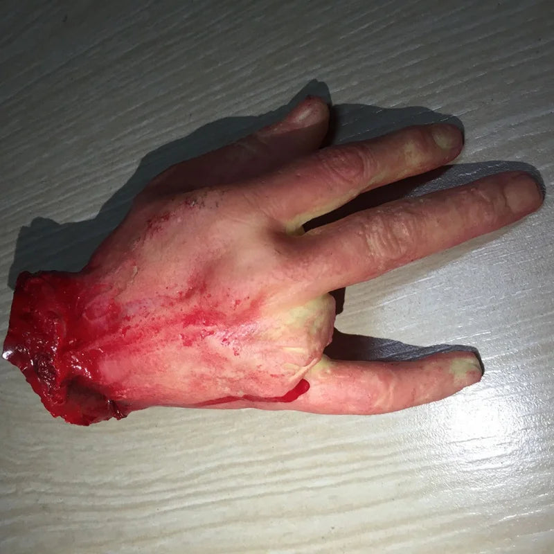 Halloween Props Horrible Blood Broken Fake Limbs Fingers Legs Arm Feet Latex Tricky Toys For Haunted House Decorations