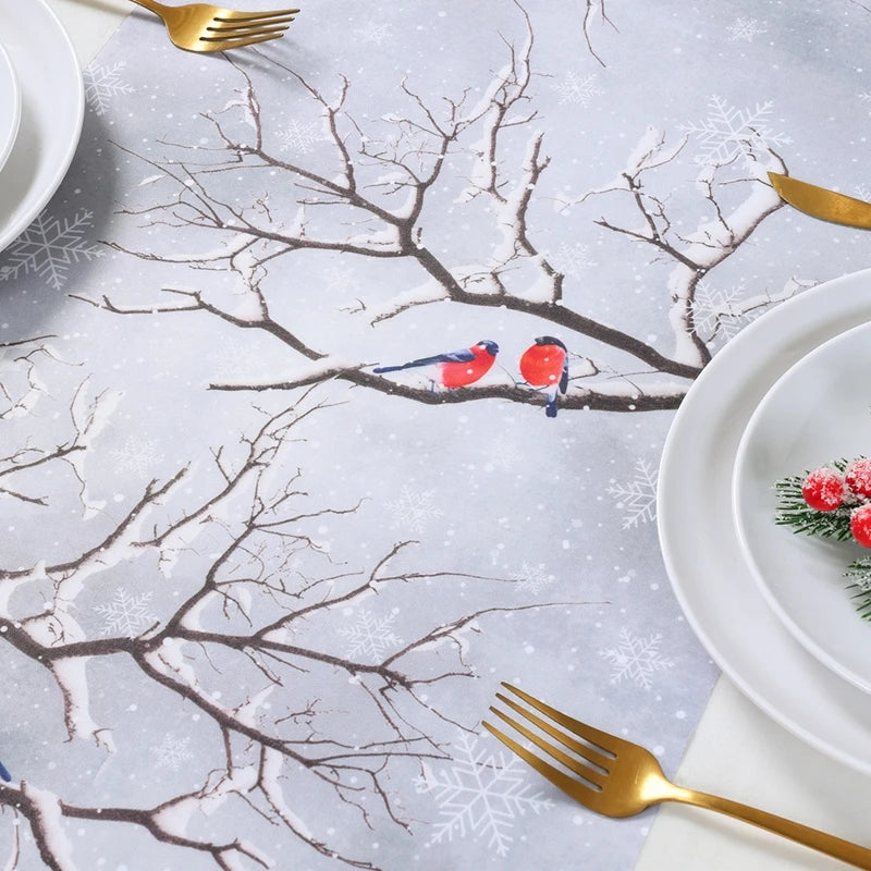 Christmas Table Runner Merry Christmas Decoration for Home Xmas Party Decor 2025 Navidad Notal Noel Ornament Happy New Year 2026