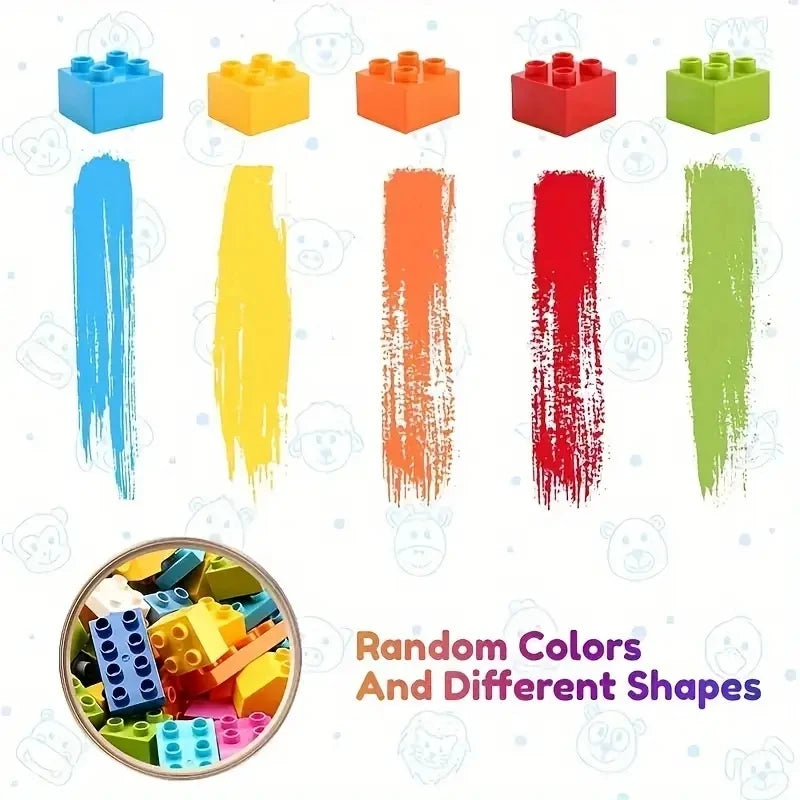 Kids DIY Building Blocks Set Toys Urban Classic Building Blocks Assembled Educational Toys for Boys Girls Christmas Gift 200Pcs