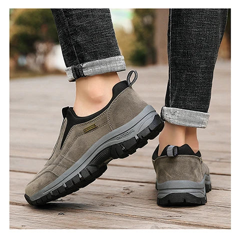 Men's non-slip casual sports shoes wear-resistant hiking shoes Outdoor 2025 fashion comfortable flat walking shoes for men