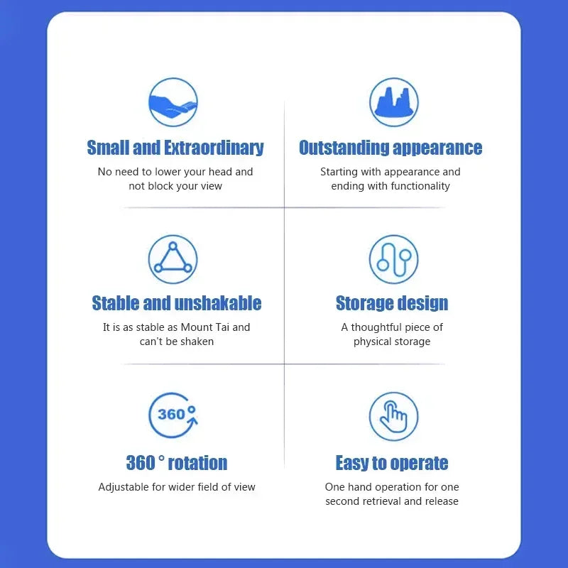 Car Phone Holder Stands Rotatable Support Anti Slip Mobile 360 Degree Mount Dashboard GPS Navigation Universal Auto Accessories