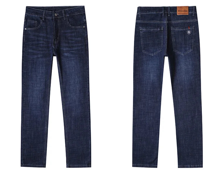 Men's Jeans Fashion Straight Denim Pants Male Classic Casual Jeans Male Plus Size Denim Trousers Ripped Jeans 28-40 Clothing