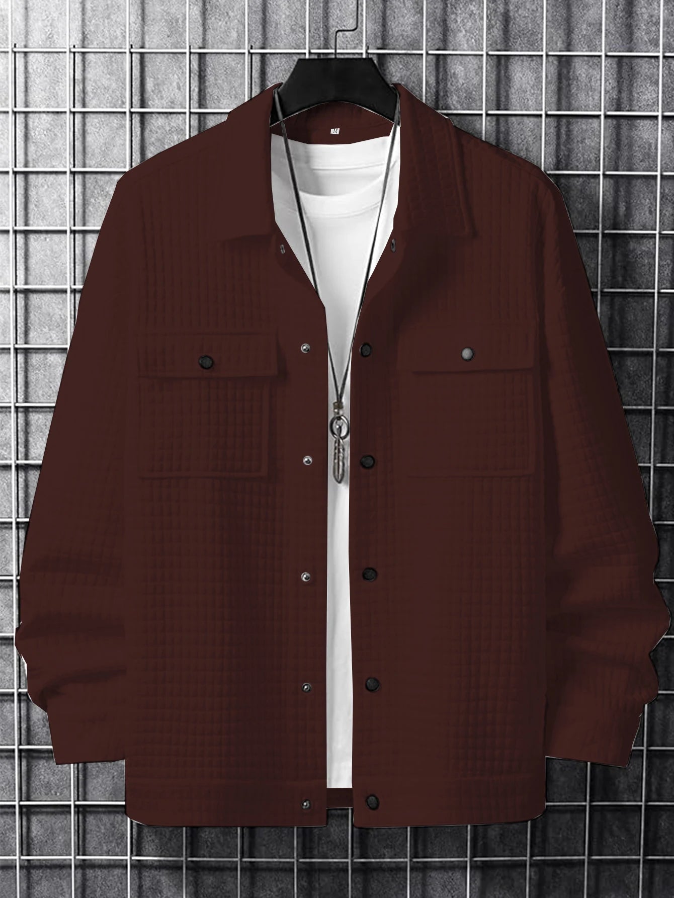 Men's Casual Plaid Jacket Coat Fashionable Outerwear Design Versatile Style Suitable for Leisure & Formal Occasions