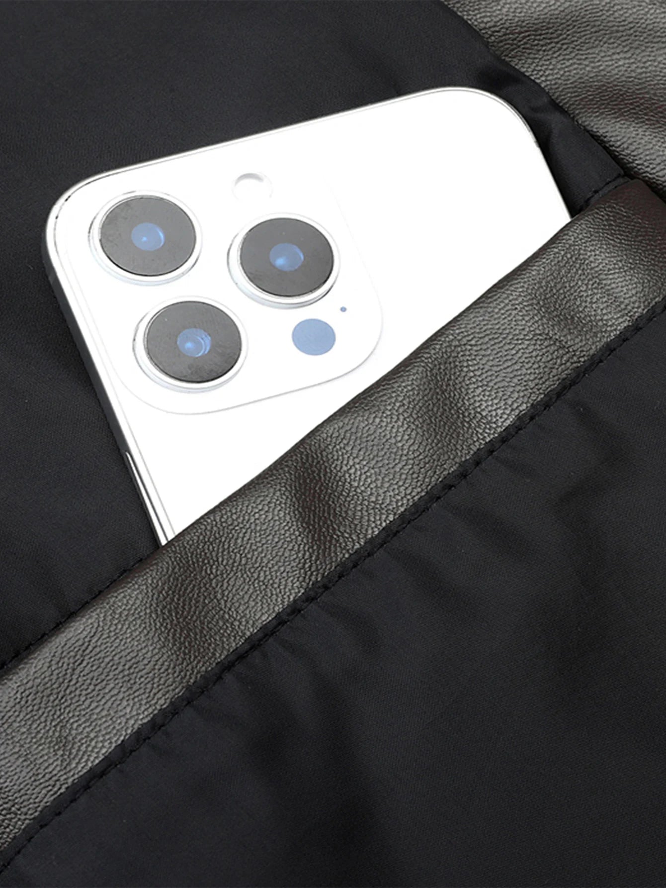 Men'S Baseball Jacket - Windproof Warm Coat with Zipper Closure, Brown & Green Accent Jacket, Non-Stretch Shell for Casual Outer