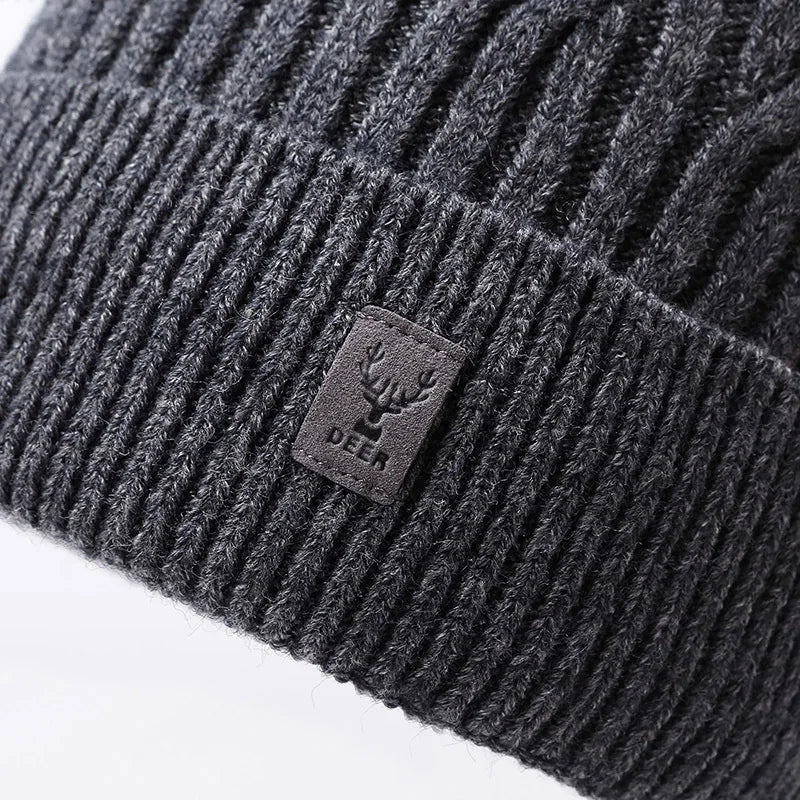 Winter Beanie for Men Women, Fleece Lined Beanie Soft Warm Knit Hat Ski Stocking Cuffed Cap