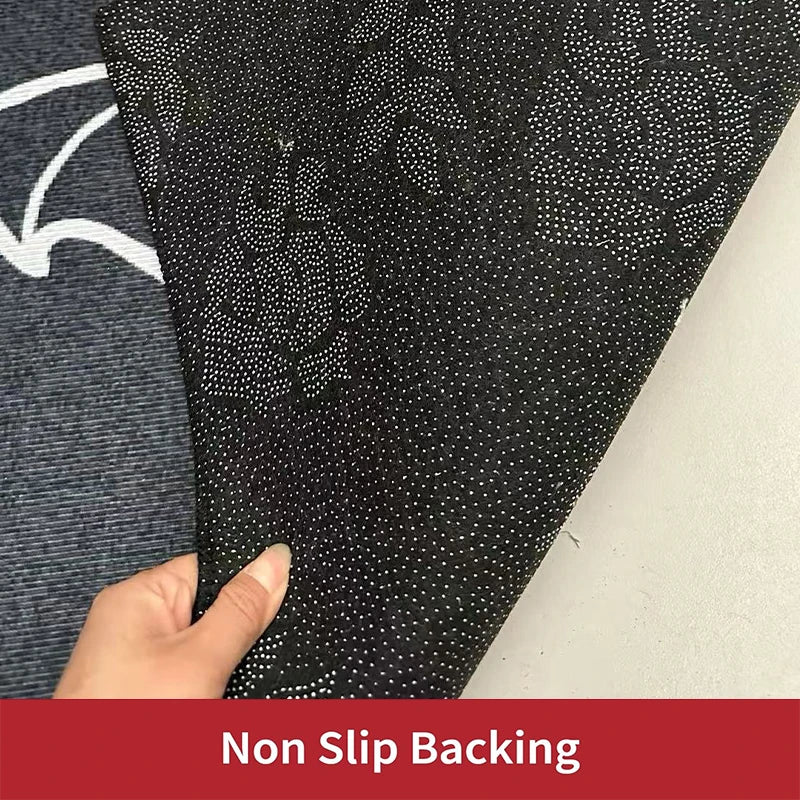 Christmas Carpet Cartoon Gingerbread Man Crystal Velvet Kitchen Floor Mat Non-slip Door Mat Entry Door Mat new year Home Decor