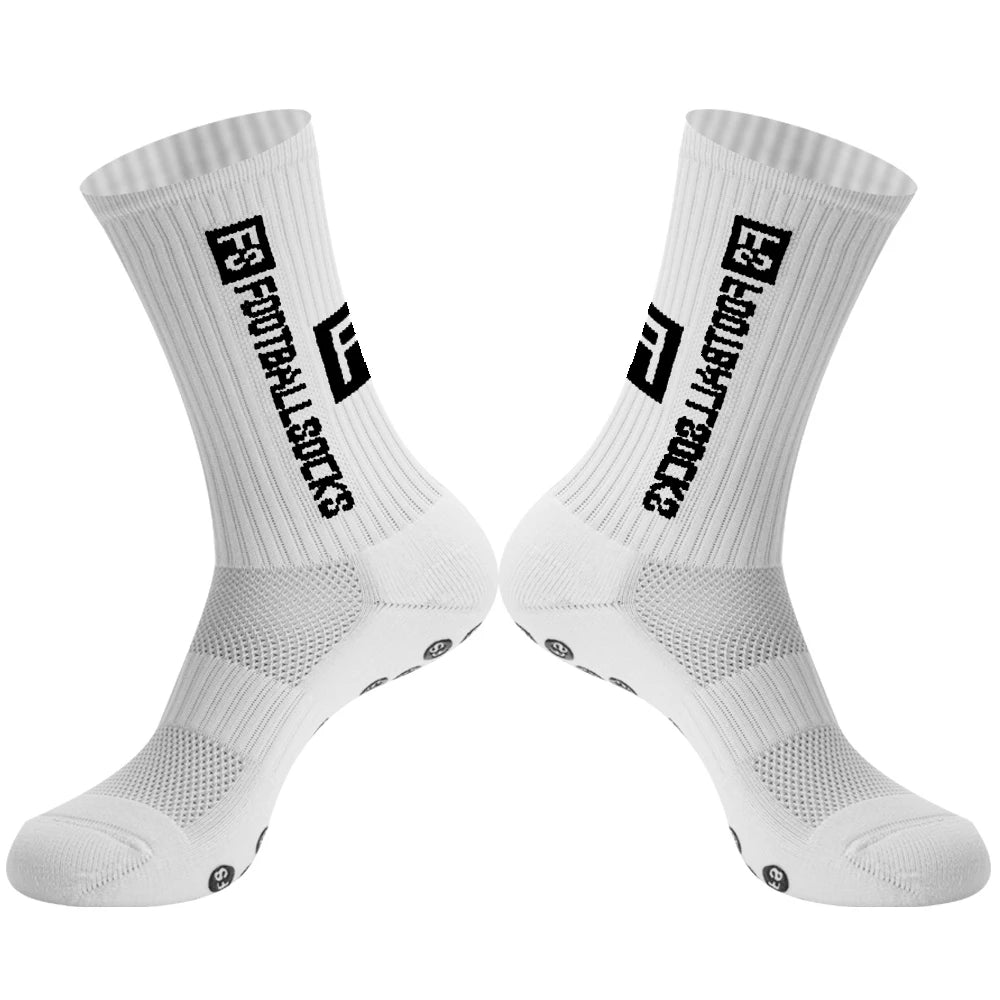 Men Women Sports FS Football Socks Silicone Non-Slip Grip Soccer Socks calcetas antideslizantes de futbol