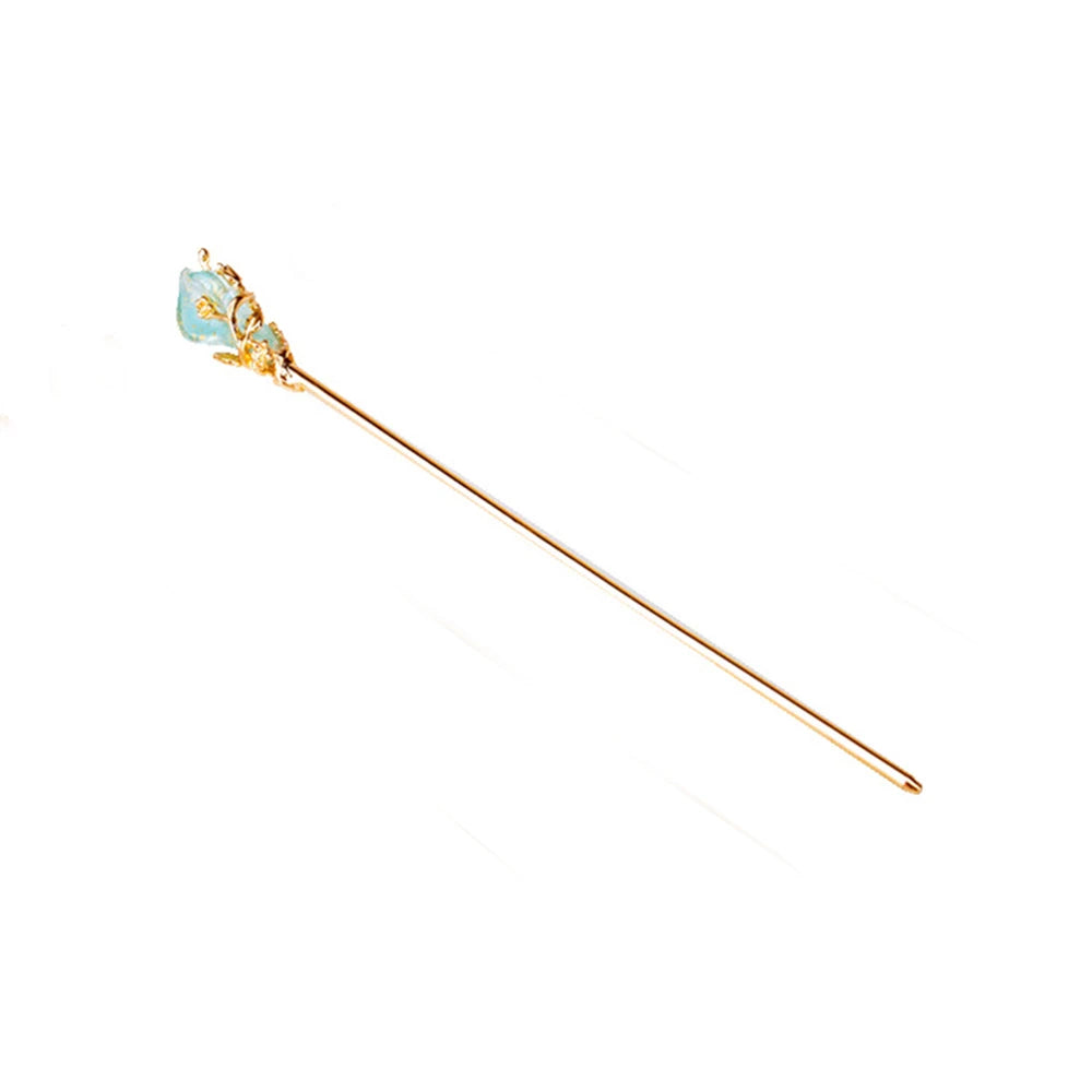 Female Women Hanfu Accessories Rhinestone Chinese Style Metal Hair Accessories Hair Chopsticks Hair Stick Metal Hairpin