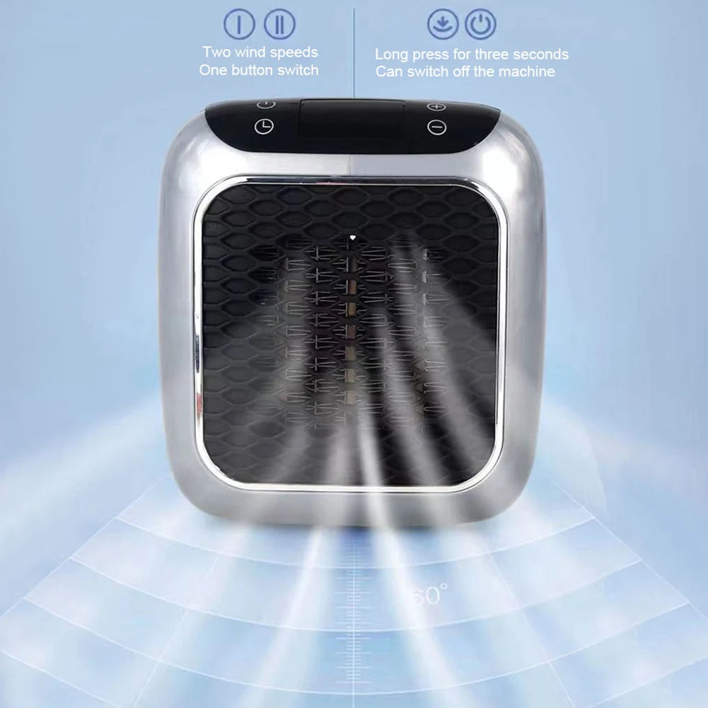 Mini Heater for Home Small Bathroom Heating Fans 220V Wall Mounted PTC Ceramic Electric Heater with Remote Control Household