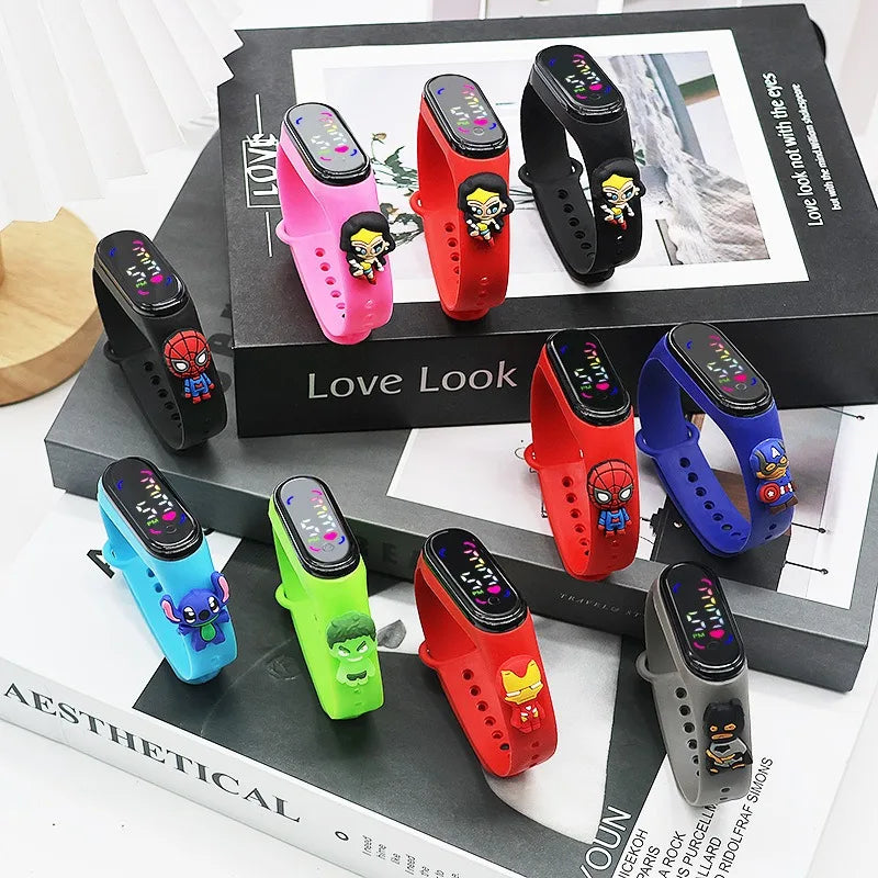 Electronic Digital  Watches  Colour screen Display Children's Watch Cartoon Fashion Watches  Holiday Gift Kids Watches