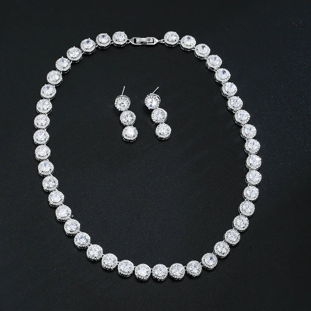 Necklace, Earring Set, Fashionable Accessories, Classic Style, Banquet Gift For Friends