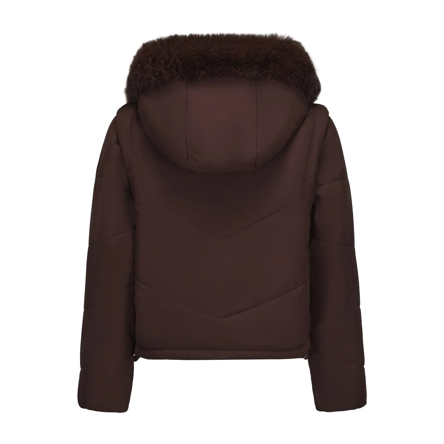 Women's jacket Faux 2pcs Cotton Padded Puffer jacket Hooded Winter Down Jackets Coats Parkas Detachable Sleeves Waistcoat HXY378