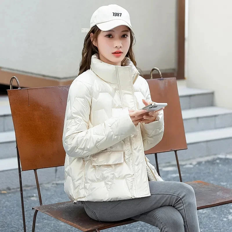 Winter Clothes Women Parkas Jacket 2023 New Women Fashion Solid Thick Short Coats Coats for Women Winter Coat Women