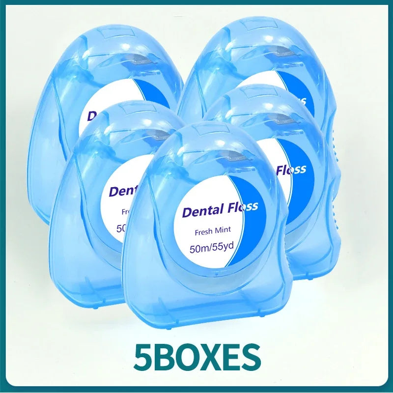 Mint Dental Floss Roll Household Dental Floss Separate Packaging Clean Gap Slim Household Pack Disposable Dental Floss Line