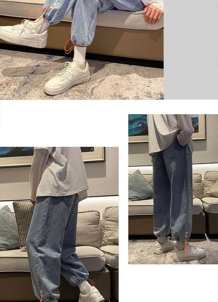 Men Jeans Regular Fit Skinny Jeans Men Blue Pants for Men Pants Jogger Jean Classic Man Jean Man Zip Mens Pants Hip Hop Jeans