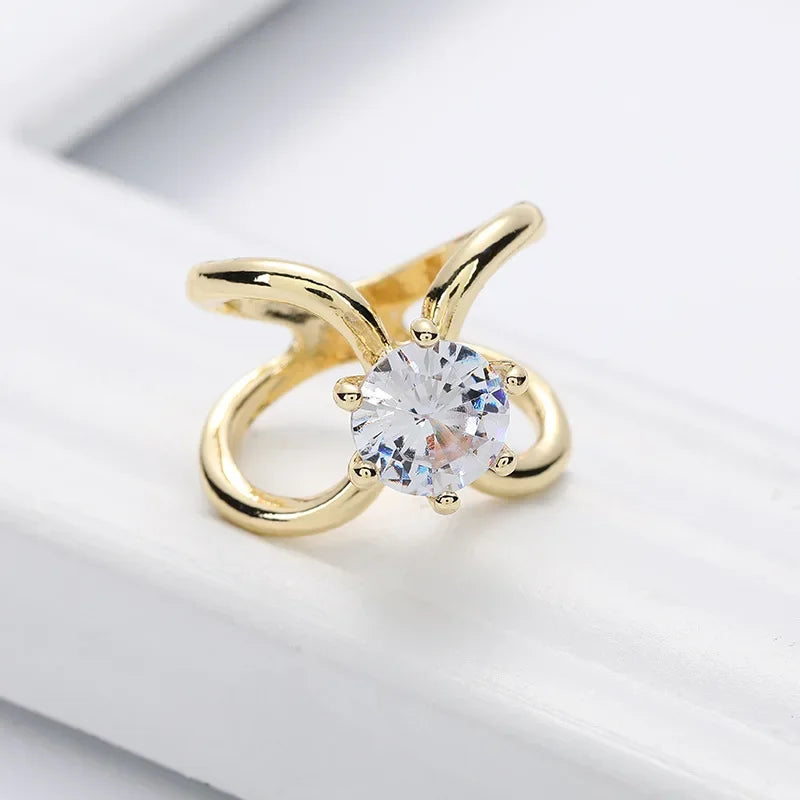 Accessories Gifts Concise Fashion X Shape Metal Brooches for Women Simple Cross Crystal Scarf Clip Bow Buckle Holder Shawls