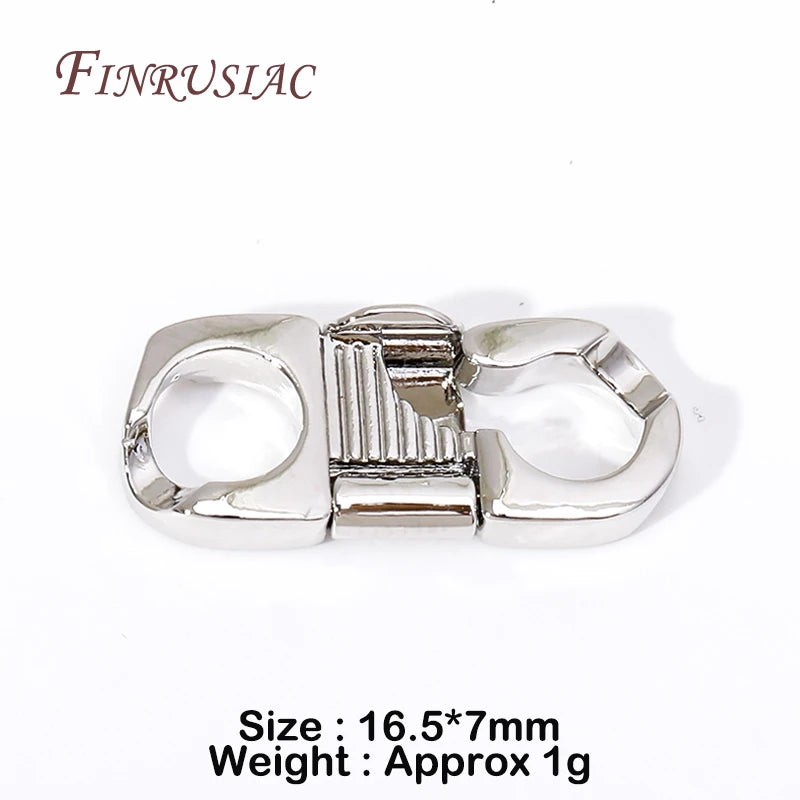 18K Gold Plated Jewellery Connecting Clasp Pearl Necklace Lock Clasps Jewelry Making Supplies DIY Accessories Bracelet Clasp