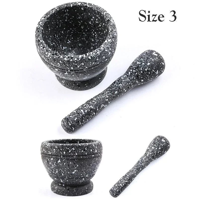 Kitchen Small Cooking Tools Resin Mortar Pestle Set Garlic Herb Spice Mixing Grinding Crusher Bowl Restaurant Accessories