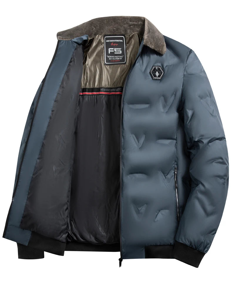 Male Jacket Men's Fashion Windbreaker Parka Coat Autumn Winter Overcoat Windproof Casual Warm Hombre New Streetwear Outdoors