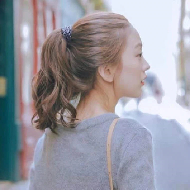 20PCS High Elasticity Fashion Hair Rope High Elasticity Jacquard Pattern Hair Ring Fashion Women's Headband Hair Accessories