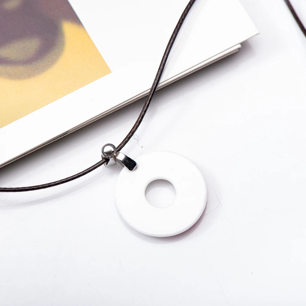 Porcelain Ring and Choker Necklace Jewellery Porcelain Jewelry Pendant Handmade For Women Girl Gift XN709