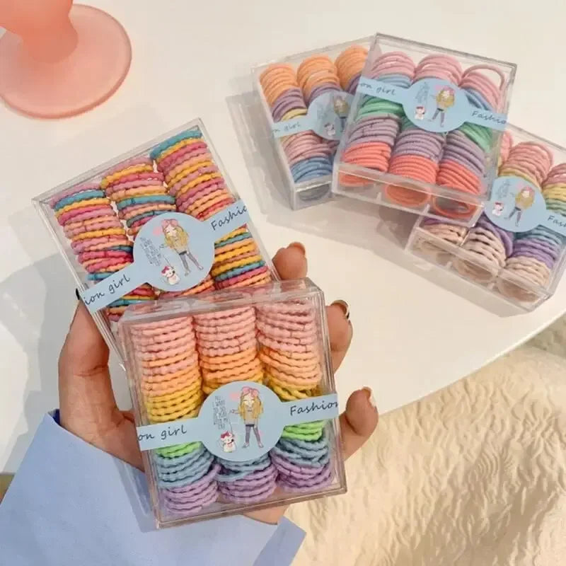 10PCS Women's Hair Ring Set Hair Accessories High Elasticity Leather Band Simple Temperament High Ponytail Durability New Style