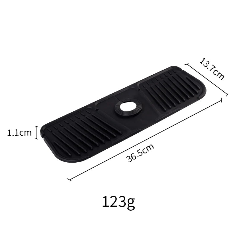 Kitchen Silicone Faucet Mat Faucet Water Catcher Mat Sink Splash Pad Countertop Protector Bathroom