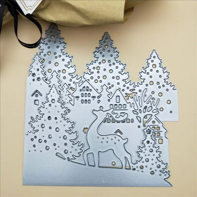 Christmas Greeting CardMetal Cutting Dies Scrapbooking New 2019 DIY Scrapbooking Photo Album Decorative Embossing DIY Paper Card