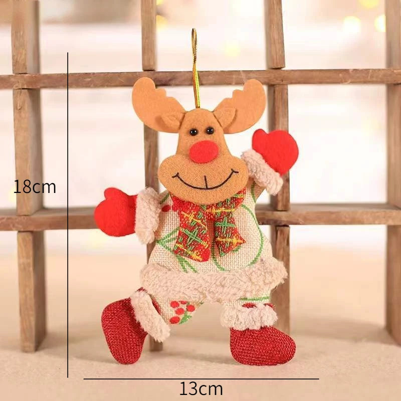 New Year 2022 Christmas Tree Decorations Cute Dolls Pendant Navidad 2021 Home Decor Christmas Tree Ornaments Xmas Gift