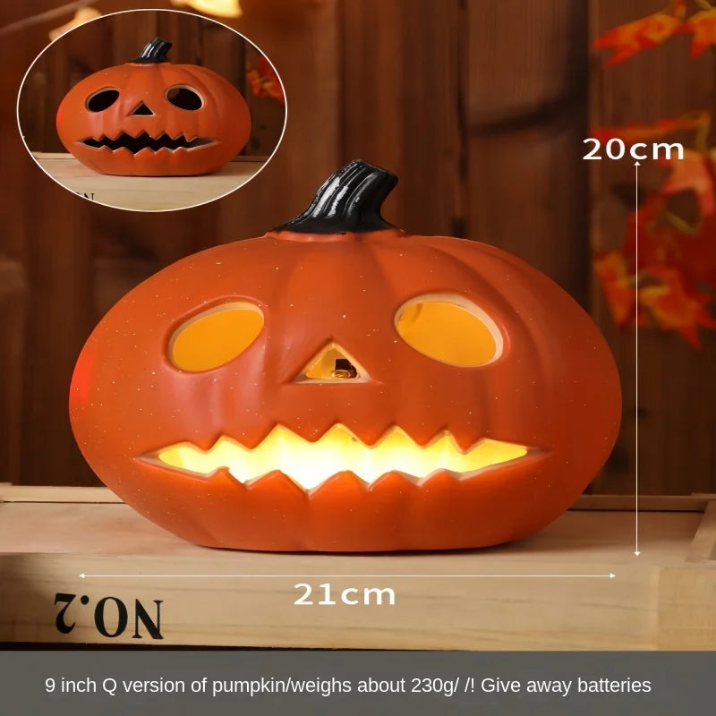Halloween Pumpkin Lantern  Haunted House Decoration - Pumpkin Themed Luminous Decoration Props, Festive Party Atmosphere Lights