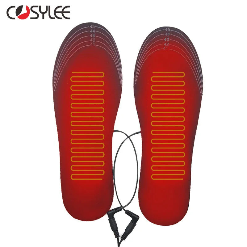 Insoles Heated USB Electric Foot Warming Pad Feet Warmer Pad Mat Winter Outdoor Sports Heating Insoles Winter Warm