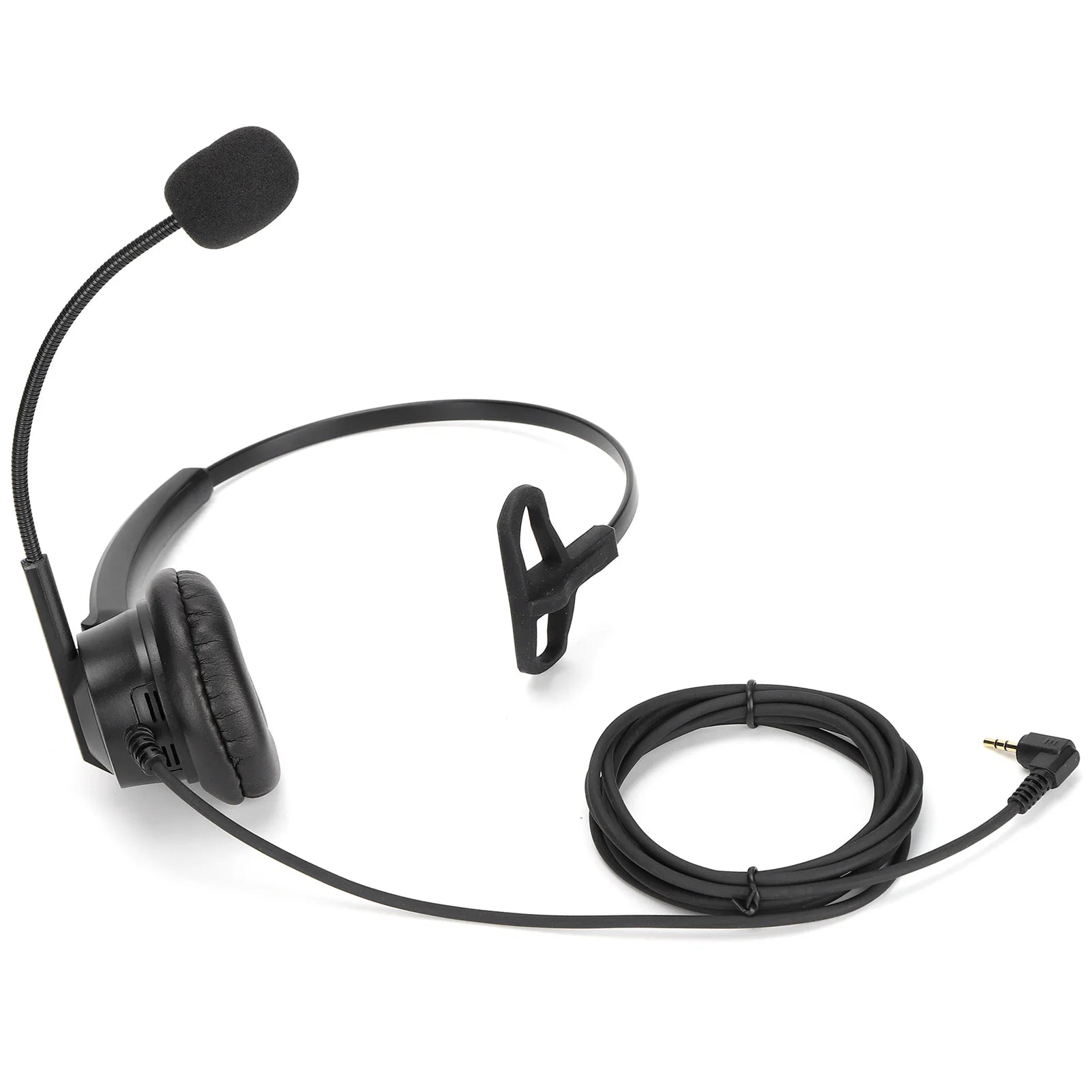 H600‑2.5 Telephone Headset 2.5mm Single Ear Customer Service Headphone with Noise Reduction Microphone 2.5mm Telephone Headset