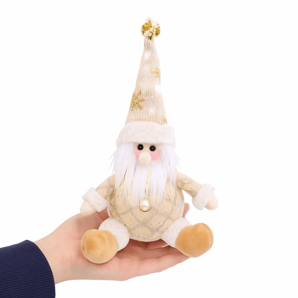 Cute Christmas Tree Pendant Figurine Ornament Elderly Christmas Doll Ornament Snowman Elk Santa Pendant Decor New Year