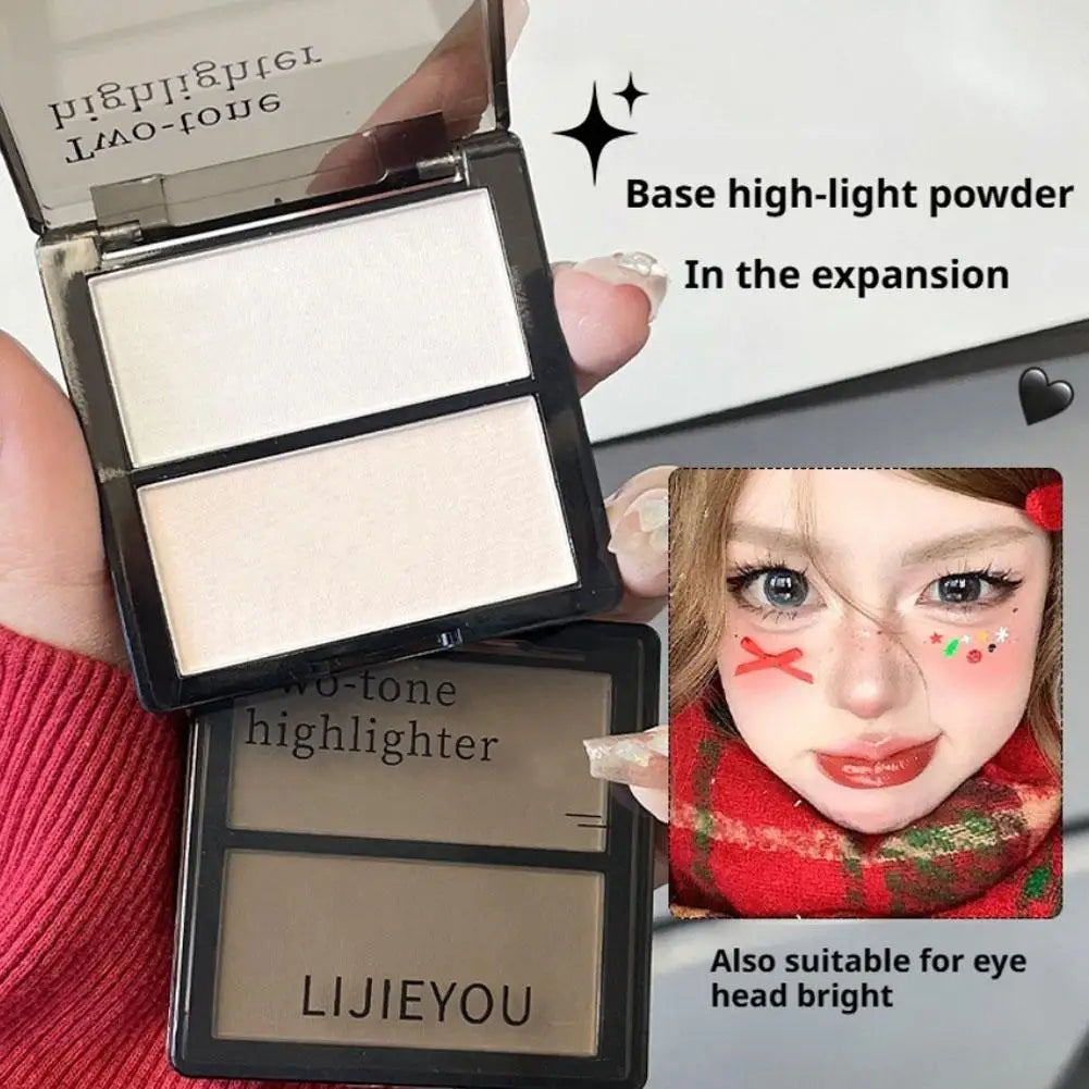 Face Contour and Highlight Palette 2 Tones Face Contouring Makeup Contour Palette for Mature Skin powder Foundation Concealer