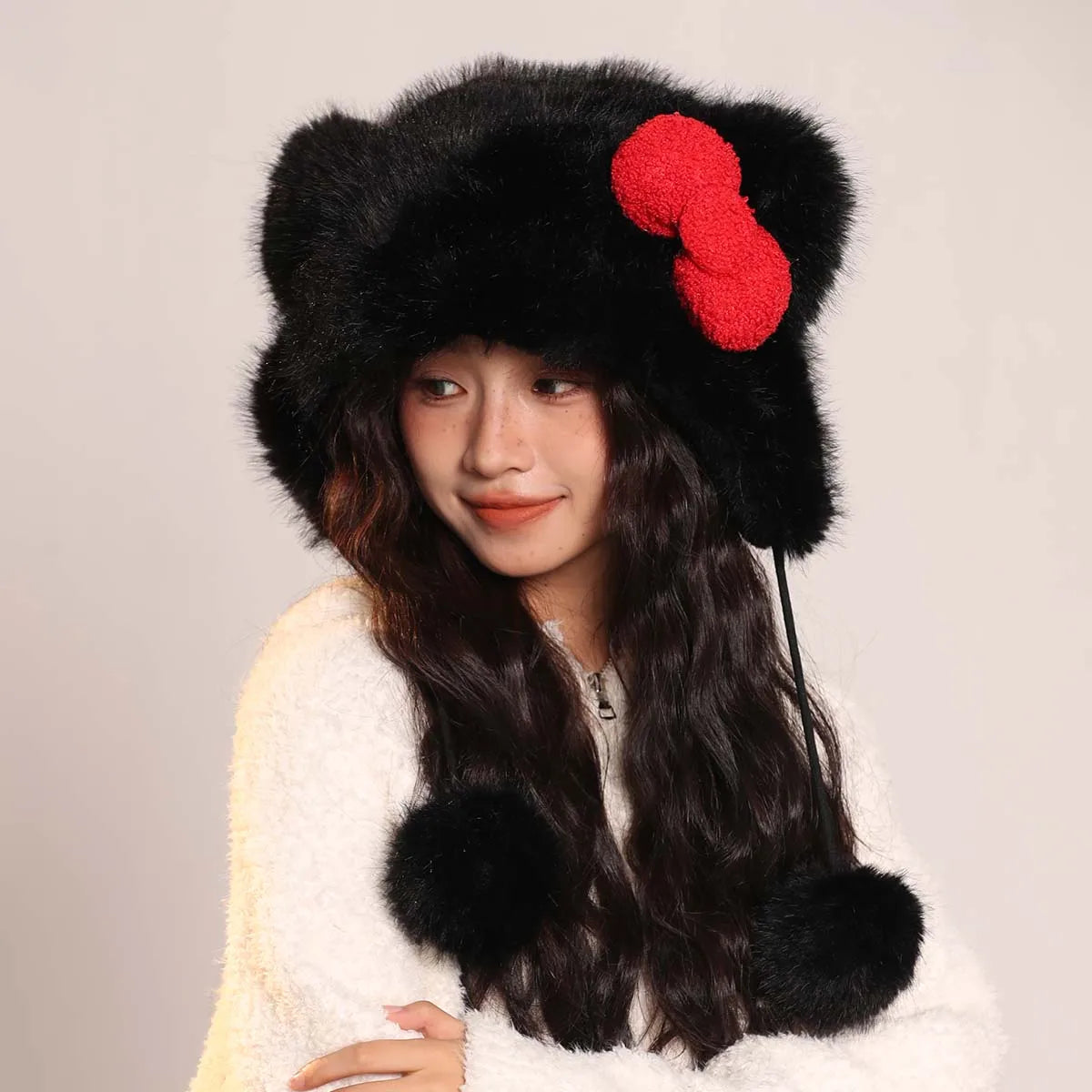 men's Hat beanie ski mask Caps Women's hat Beanie winter accessories Hat with earflaps Y2k hat Wool hats Winter hat bunny ears