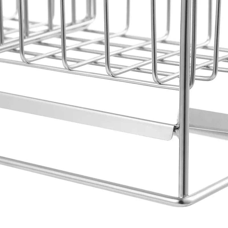 Kitchen Space Stainless Steel Sink Drain Rack Sponge Storage Holder Soap Drainer Shelf Basket Organizer Kitchen Accessories