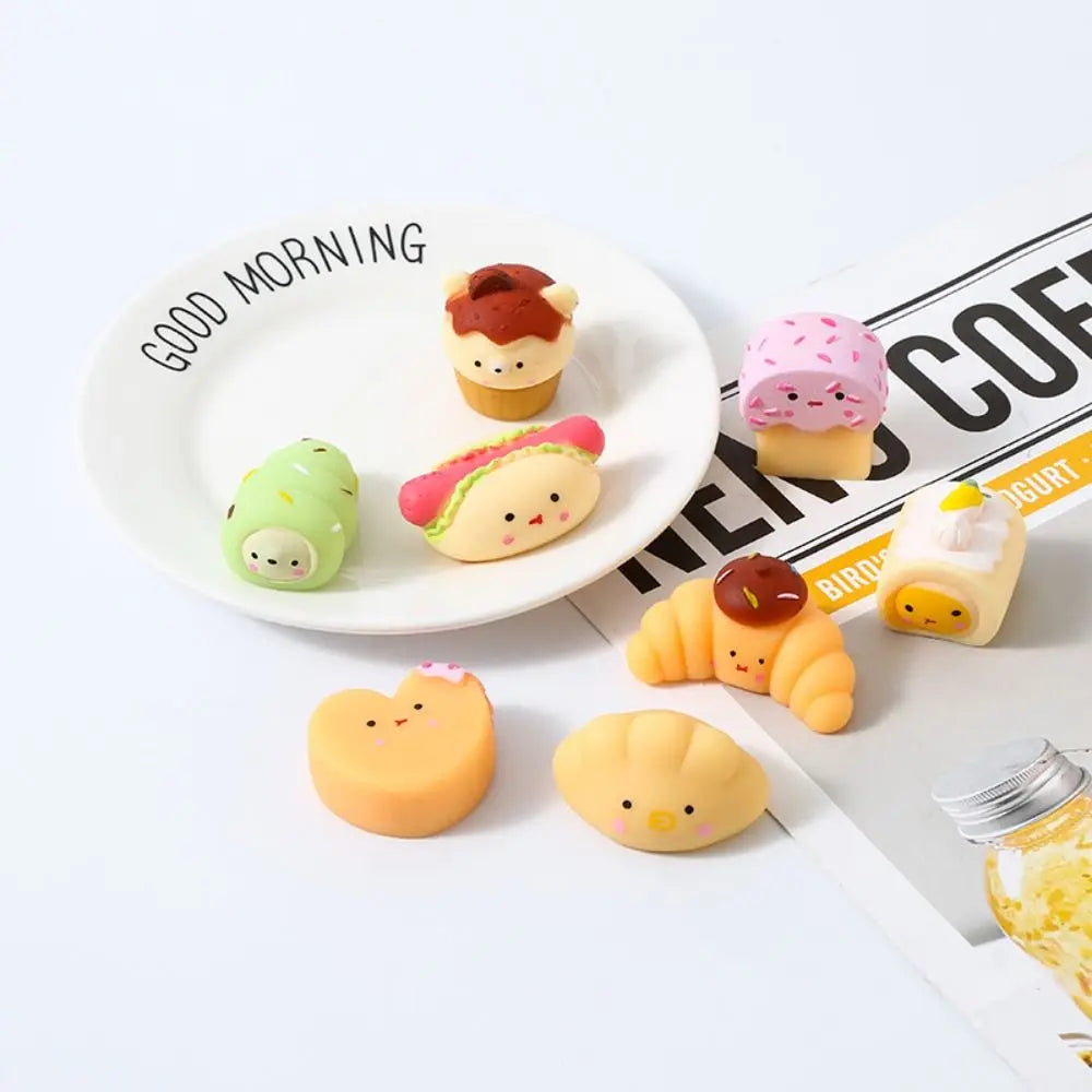 Kawaii Bakery Food Fillers Box Toys Random Reward Pinch Toys Lucky Squeeze Fidget Mystery Toy Children