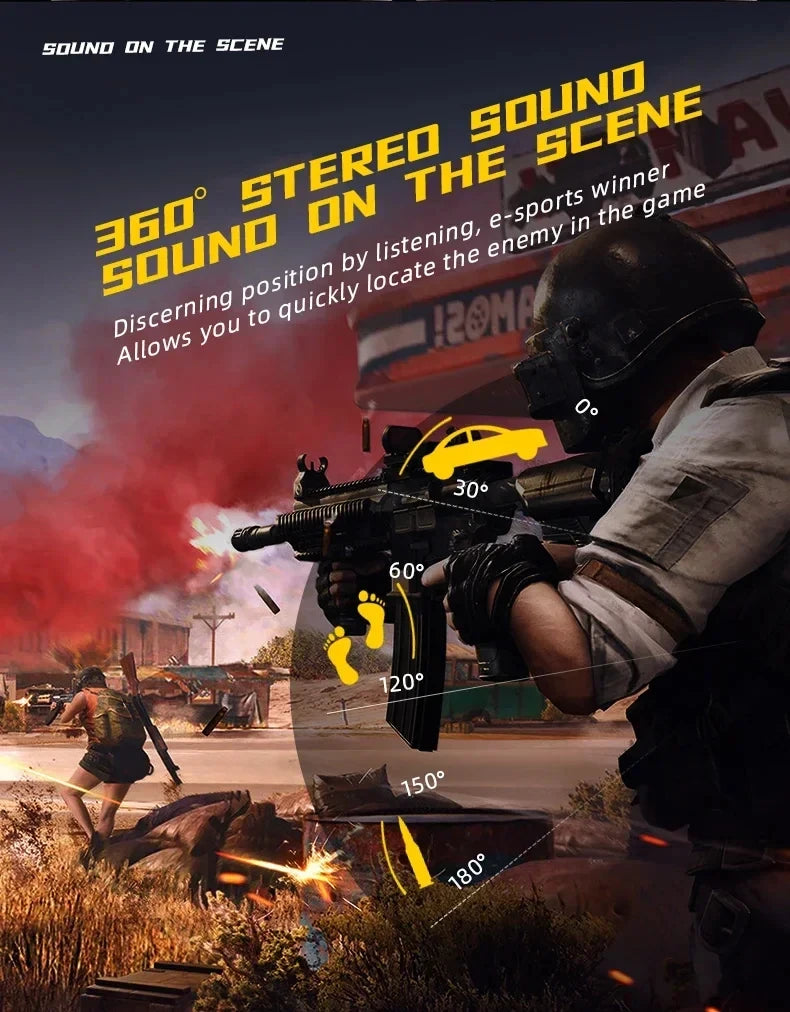 Bluetooth Headphones Gaming Wireless  Headset Earphone Bluetooth Earbuds HIFI With Mic Charging Box Game Headset