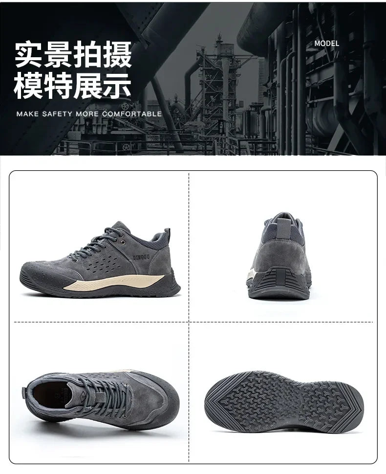 Anti-smash Indestructible Shoes Anti-puncture Safety Shoes Men Work Sneakers Steel Toe Protective Shoes Work Industrial