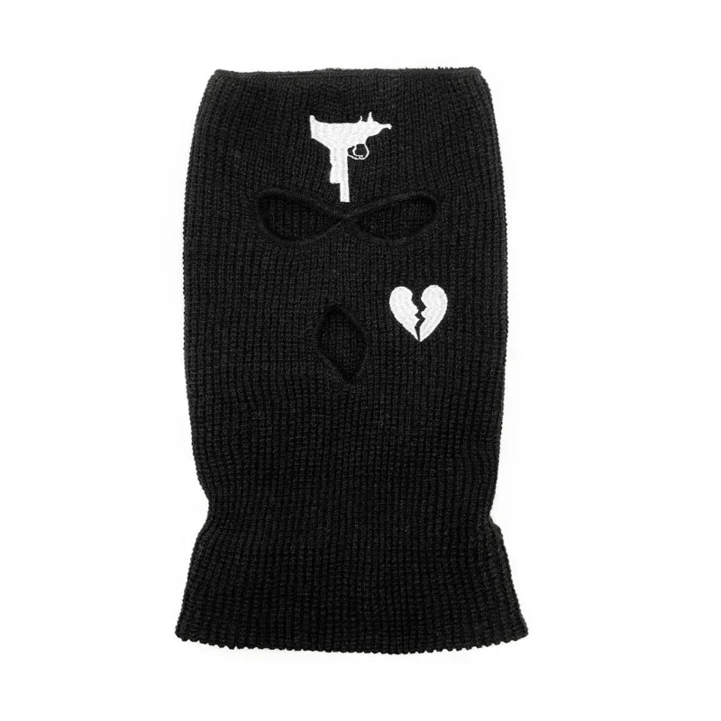 Balaclava Winter Three Hole Skiing Hat Face Masks Warm Hood Outdoor Knitted Pullover Hat Sports Scarf Multifunctional Hats