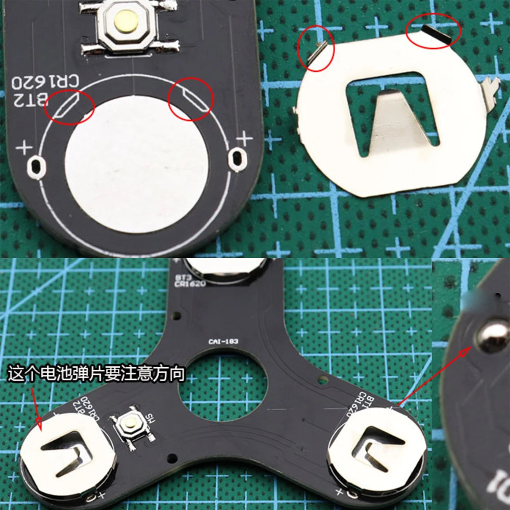 DIY Electronic Top Kit LED Fingertip Gyro Manufacture DIY Kit Fun Top Welding Electronic Components Circuit Board Kit