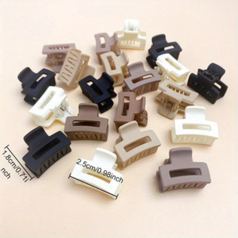 Korean Mixed Hair Mini Small Grab Clip Matte Milk Coffee Color Girl Bangs Cute Hairpin Small Grab Clip Side Hair Clip Hair Acces