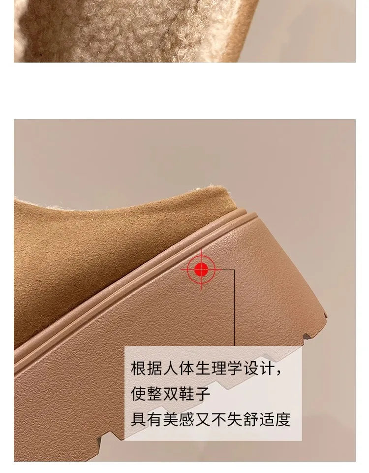 Shoes Woman 2025 House Slippers Platform Pantofle Cover Toe Winter Footwear New Slides Female Shoes Womens Slippers Outdoor Plat