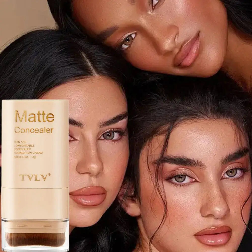 Two In One Double Head Foundation Make-up Stick Facial Foundation Make-up Makeup Matte Concealer Smooth Makeup Tool