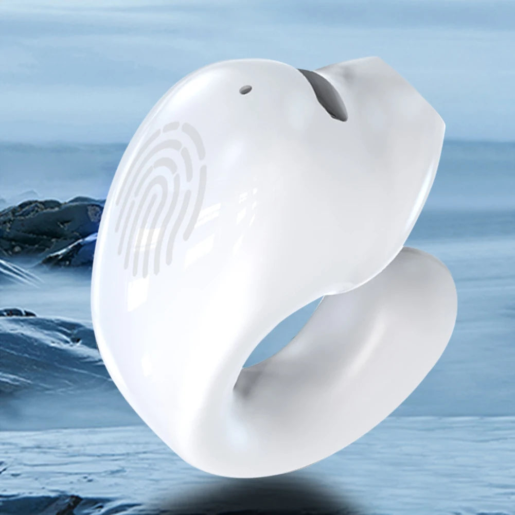 Wireless Clip On Headphones Bluetooth Headset High Definition Audio Quality Sports Earphones Noise Cancelling In-Ear Earphones