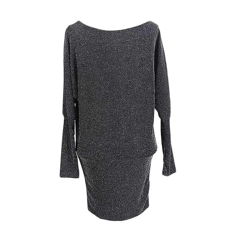 Winter New Women's Slim Wrap Hip Skirt Long Sleeve Knitted Plus Size es Vestidos Women Dress