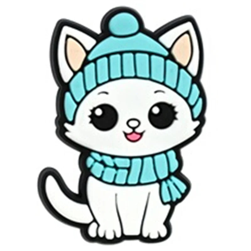 22Pcs Winter Ice Snow Shoe Charms Decoration for  Pin Accessories Bracelet Wristband Women Party Gifts