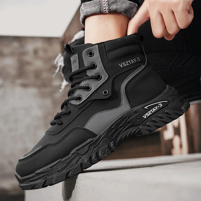 2025 New Autumn Winter Shoes for Men Outdoor Non-slip Wear-resistant Short Boots Fashion Comfort Casual Men's Shoes Botas Hombre