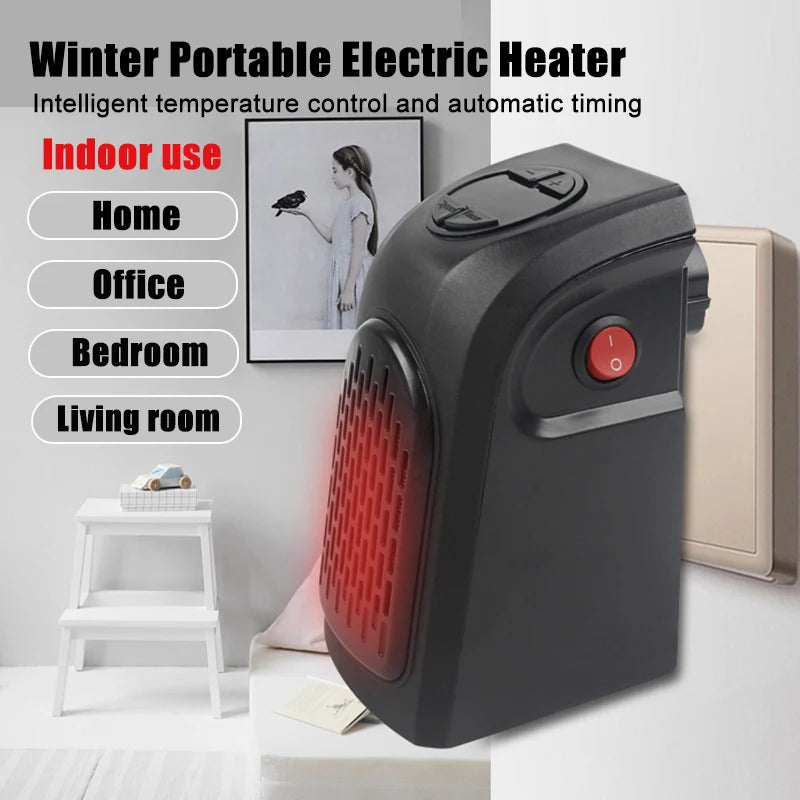 Portable Heater Electric Heater Plug In Wall Room Heater Home Appliance Heating Stove Mini Radiator Heater Fan Warmer Machine