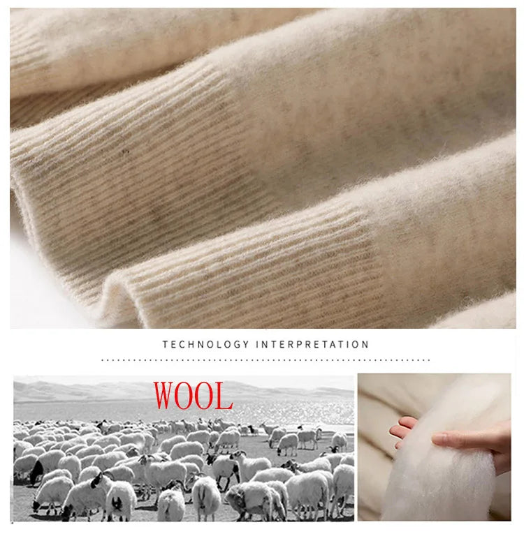 Women Autumn Winter Clothes  Neck Wool Sweater Long-sleeved Knitted Pullovers Shirt Embroidered Fish Logo Casual Sweater Tops